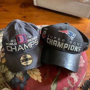 For the New England sports fan 2 for price of 1 - Pats & Red Sox champion hat
